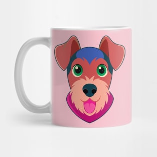 Airedale Terrier Dog Face Mug